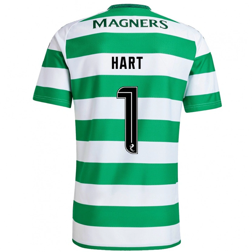 Danxen Mann Joe Hart #1 Grønn Hvit Hjemmetrøye Drakt Trøye 2024/25 Skjorter T-Skjorte