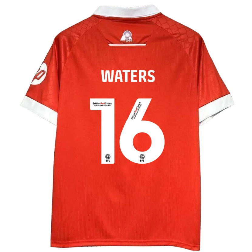 Danxen Mann Billy Waters #16 Rød Hvit Hjemmetrøye Drakt Trøye 2024/25 Skjorter T-Skjorte