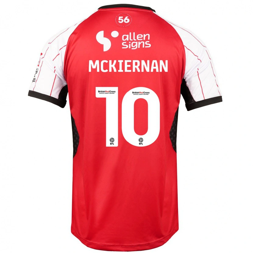 Danxen Mann Jj Mckiernan #10 Hvit Hjemmetrøye Drakt Trøye 2024/25 Skjorter T-Skjorte
