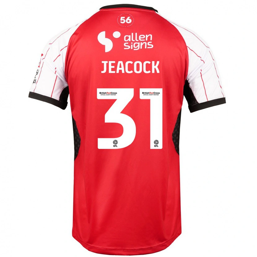 Danxen Mann Zach Jeacock #31 Hvit Hjemmetrøye Drakt Trøye 2024/25 Skjorter T-Skjorte