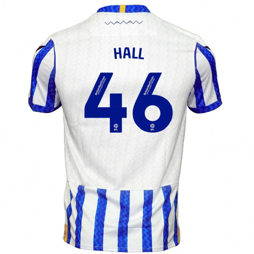 Danxen Mann Jack Hall #46 Blå Hvit Hjemmetrøye Drakt Trøye 2024/25 Skjorter T-Skjorte