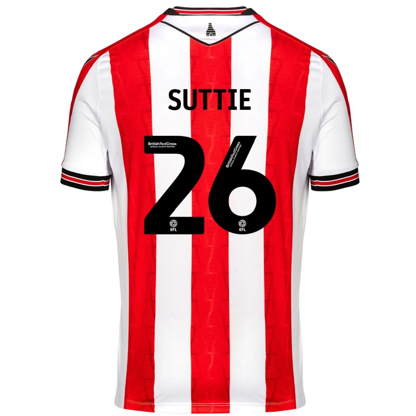 Danxen Mann Arabella Suttie #26 Rød Hvit Hjemmetrøye Drakt Trøye 2024/25 Skjorter T-Skjorte