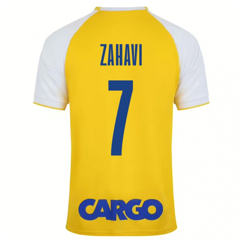 Danxen Mann Eran Zahavi #7 Gul Hvit Hjemmetrøye Drakt Trøye 2024/25 Skjorter T-Skjorte
