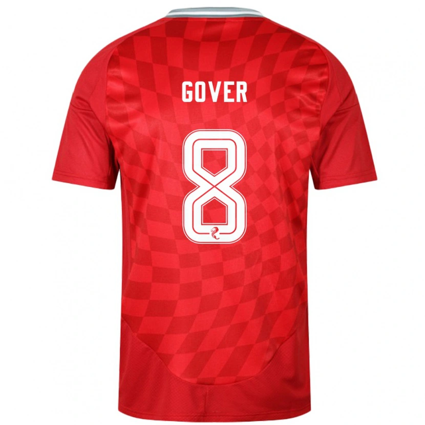Danxen Mann Chloe Gover #8 Rød Hjemmetrøye Drakt Trøye 2024/25 Skjorter T-Skjorte