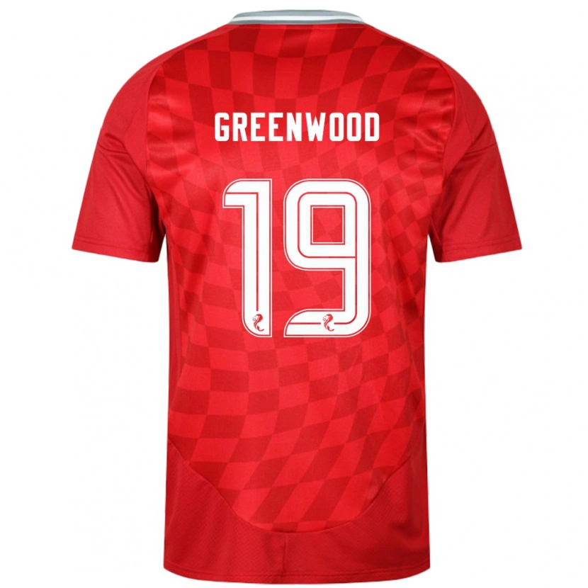 Danxen Mann Brodie Greenwood #19 Rød Hjemmetrøye Drakt Trøye 2024/25 Skjorter T-Skjorte