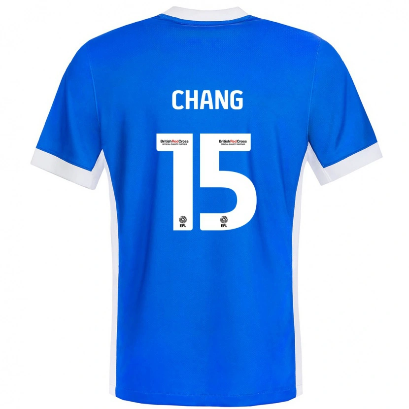 Danxen Mann Alfie Chang #15 Blå Hvit Hjemmetrøye Drakt Trøye 2024/25 Skjorter T-Skjorte
