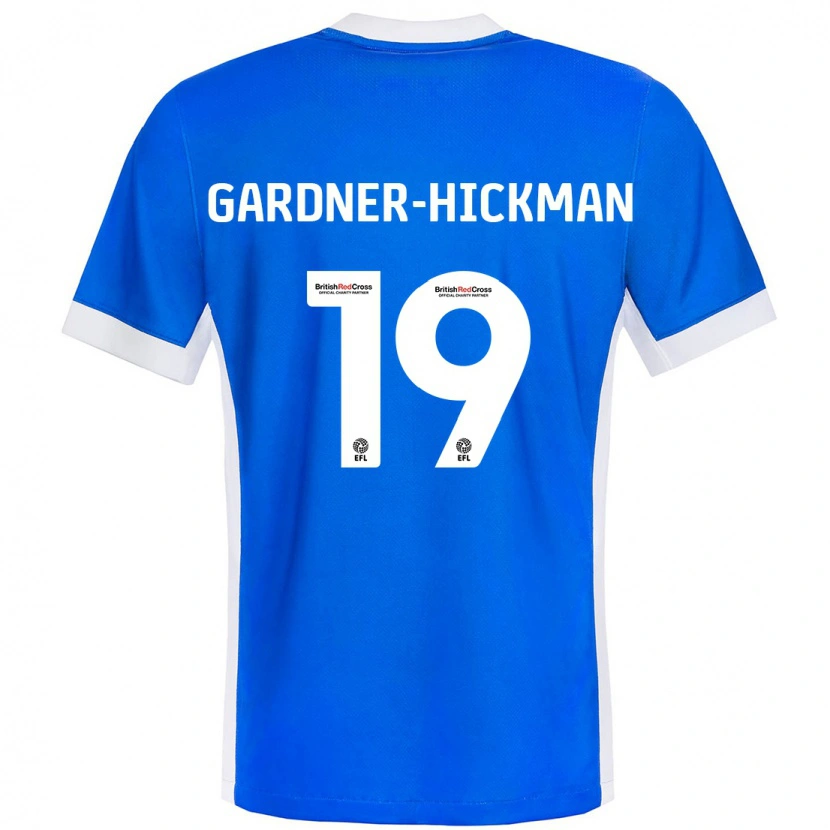 Danxen Mann Taylor Gardner-Hickman #19 Blå Hvit Hjemmetrøye Drakt Trøye 2024/25 Skjorter T-Skjorte