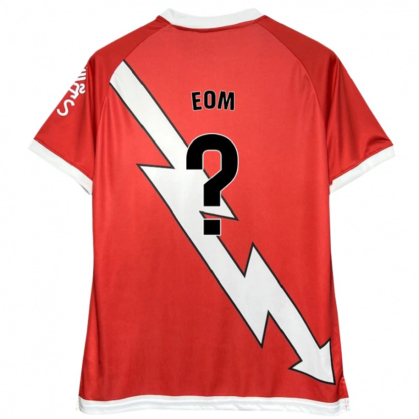 Danxen Mann Dong-Geon Eom #0 Hvit Rød Hjemmetrøye Drakt Trøye 2024/25 Skjorter T-Skjorte