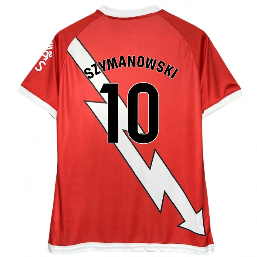 Danxen Mann Marianela Szymanowski #10 Hvit Rød Hjemmetrøye Drakt Trøye 2024/25 Skjorter T-Skjorte