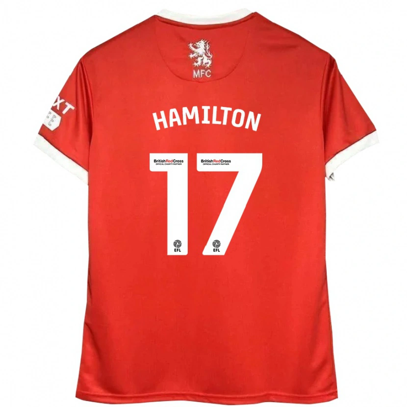Danxen Mann Micah Hamilton #17 Rød Hvit Hjemmetrøye Drakt Trøye 2024/25 Skjorter T-Skjorte