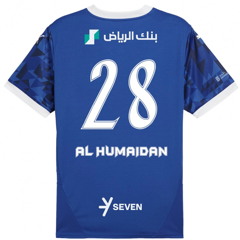 Danxen Mann Fay Al-Humaidan #28 Mørk Blå Hvit Hjemmetrøye Drakt Trøye 2024/25 Skjorter T-Skjorte