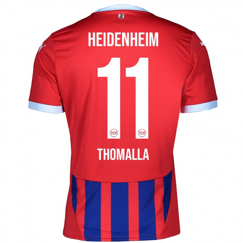 Danxen Mann Denis Thomalla #11 Rød Blå Hjemmetrøye Drakt Trøye 2024/25 Skjorter T-Skjorte