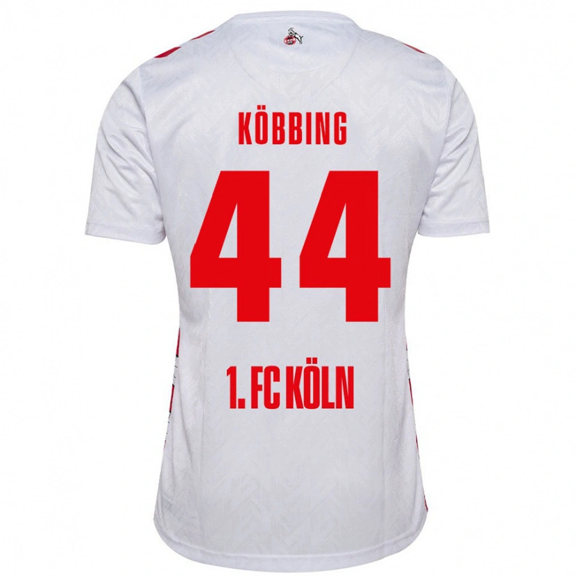 Danxen Mann Matthias Köbbing #44 Hvit Rød Hjemmetrøye Drakt Trøye 2024/25 Skjorter T-Skjorte