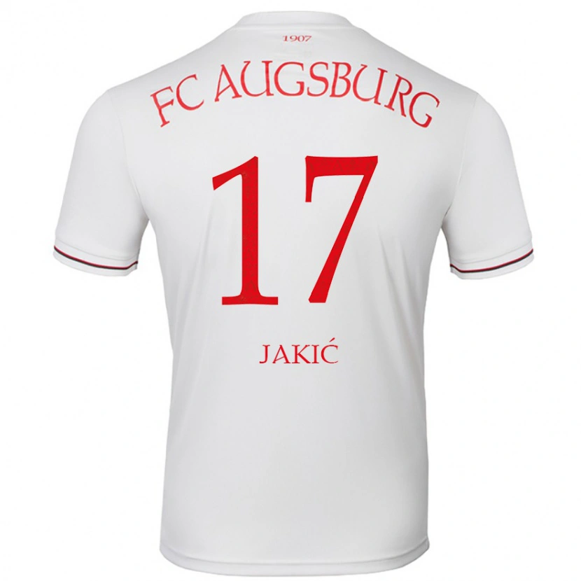 Danxen Mann Kristijan Jakic #17 Hvit Hjemmetrøye Drakt Trøye 2024/25 Skjorter T-Skjorte