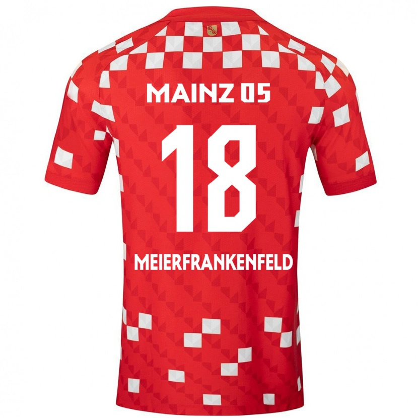 Danxen Mann Jana Meierfrankenfeld #18 Hvit Rød Hjemmetrøye Drakt Trøye 2024/25 Skjorter T-Skjorte
