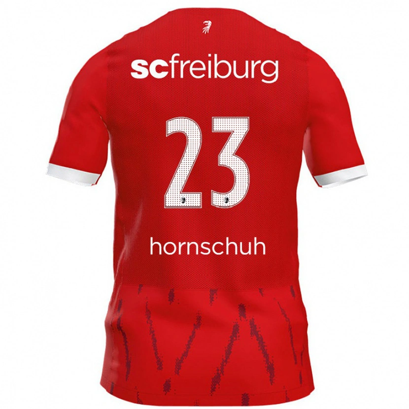 Danxen Mann Marc Hornschuh #23 Rød Hjemmetrøye Drakt Trøye 2024/25 Skjorter T-Skjorte