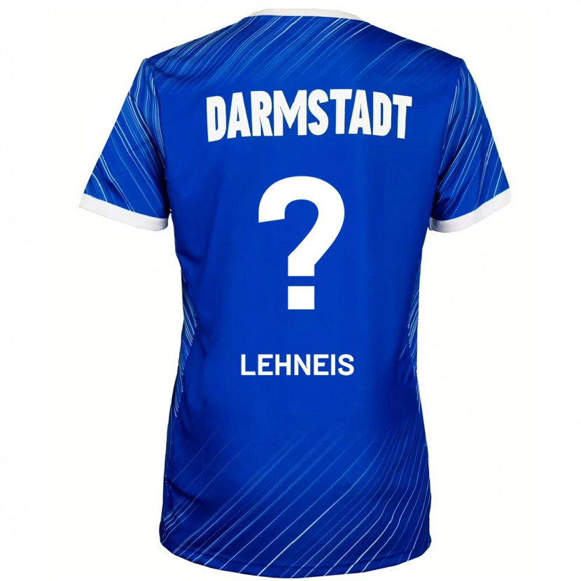 Danxen Mann Daniel Lehneis #0 Blå Hvit Hjemmetrøye Drakt Trøye 2024/25 Skjorter T-Skjorte