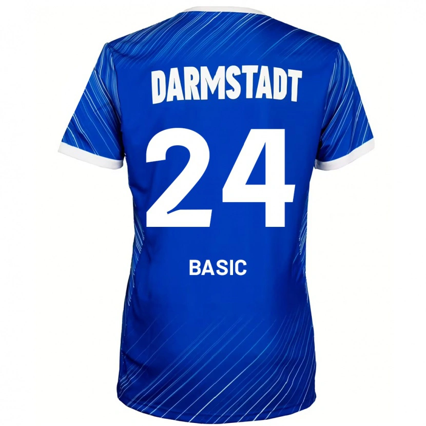 Danxen Mann Benjamin Basic #24 Blå Hvit Hjemmetrøye Drakt Trøye 2024/25 Skjorter T-Skjorte