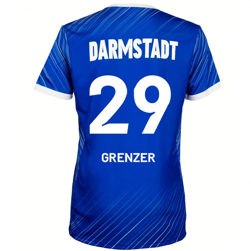 Danxen Mann Mika Grenzer #29 Blå Hvit Hjemmetrøye Drakt Trøye 2024/25 Skjorter T-Skjorte