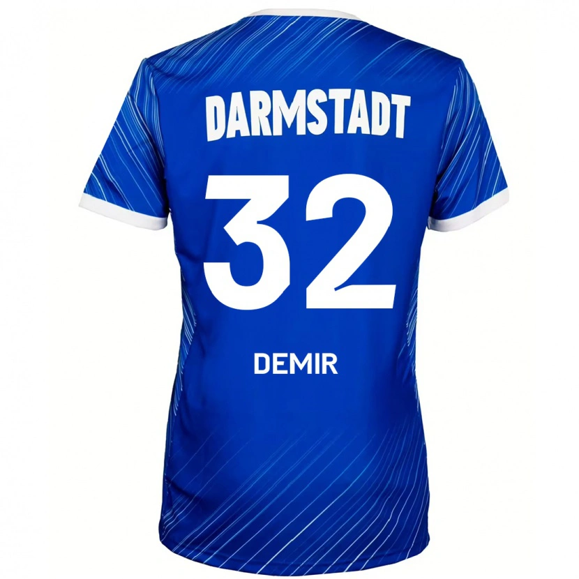Danxen Mann Lean Demir #32 Blå Hvit Hjemmetrøye Drakt Trøye 2024/25 Skjorter T-Skjorte