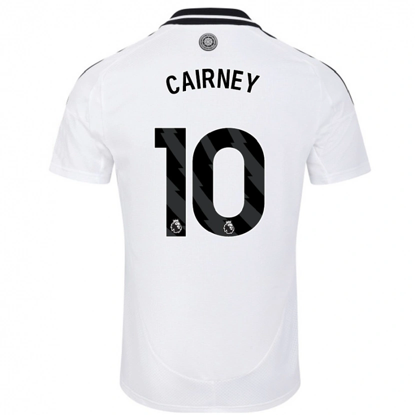 Danxen Mann Tom Cairney #10 Hvit Hjemmetrøye Drakt Trøye 2024/25 Skjorter T-Skjorte