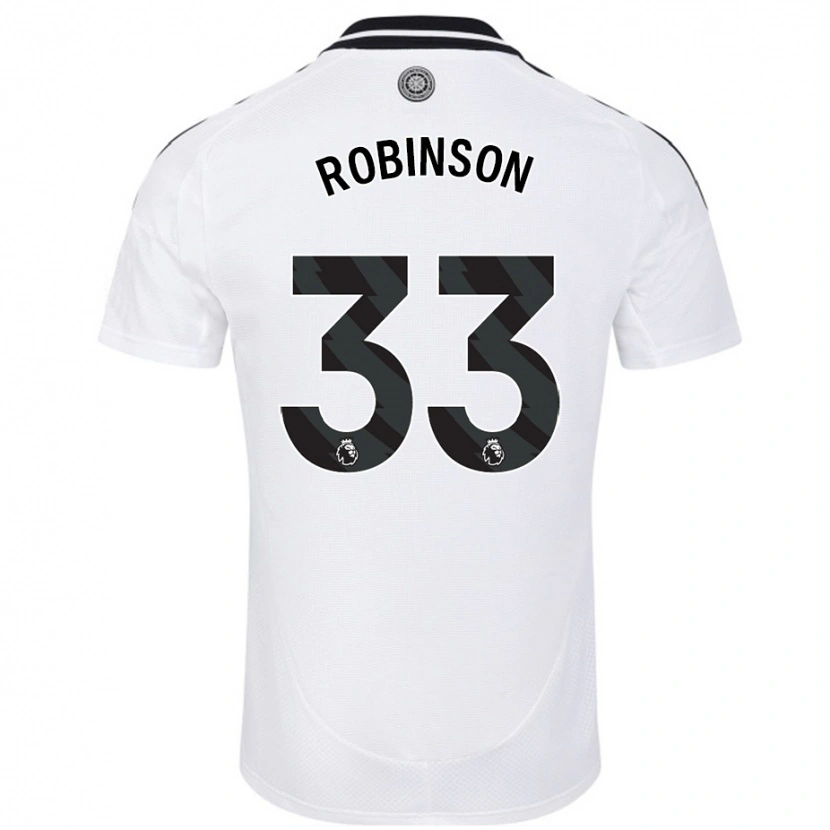 Danxen Mann Antonee Robinson #33 Hvit Hjemmetrøye Drakt Trøye 2024/25 Skjorter T-Skjorte