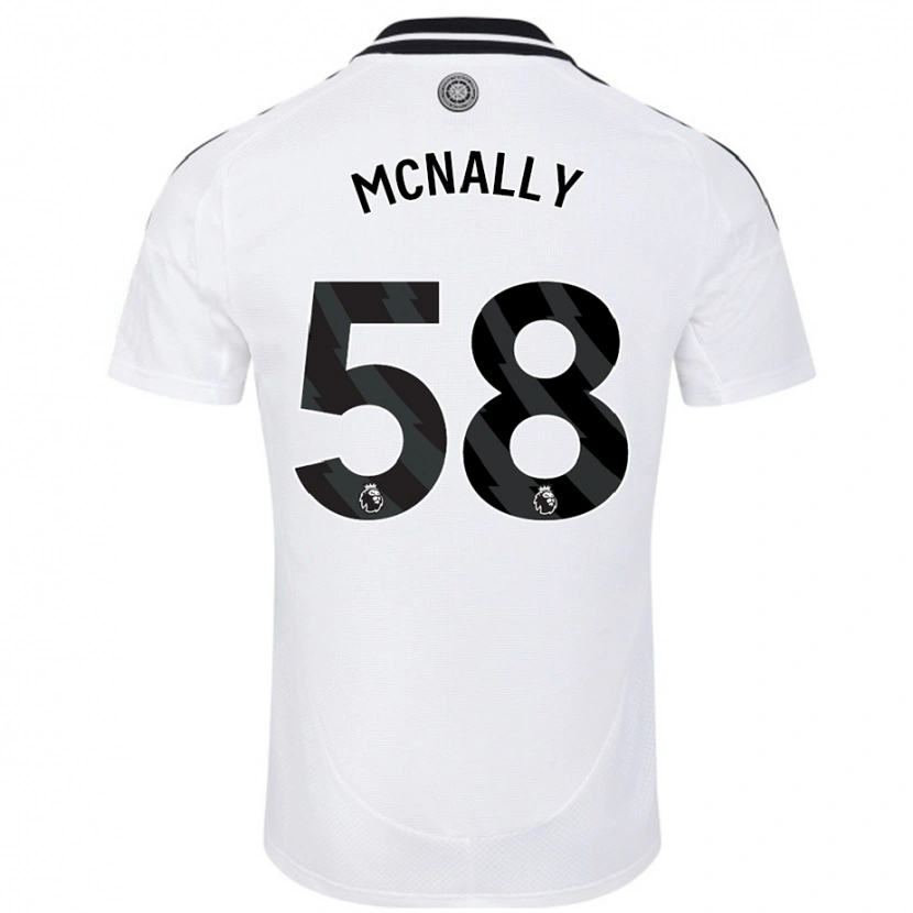Danxen Mann Alfie Mcnally #58 Hvit Hjemmetrøye Drakt Trøye 2024/25 Skjorter T-Skjorte