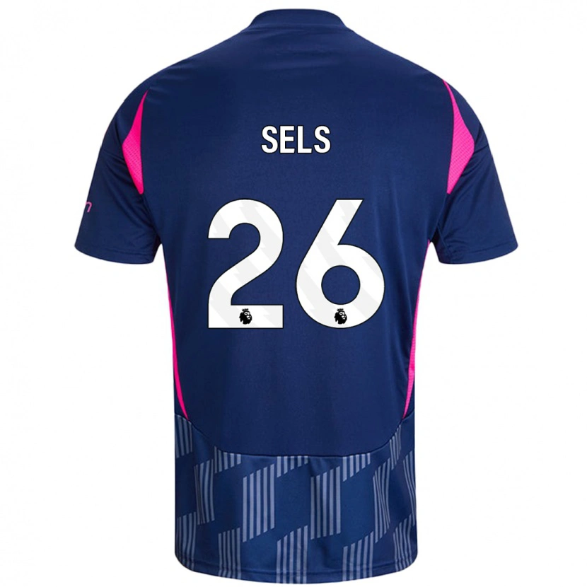 Danxen Mann Matz Sels #26 Kongeblå Rosa Bortetrøye Drakt Trøye 2024/25 Skjorter T-Skjorte