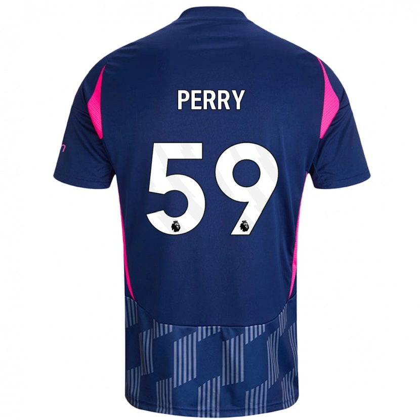 Danxen Mann Ben Perry #59 Kongeblå Rosa Bortetrøye Drakt Trøye 2024/25 Skjorter T-Skjorte