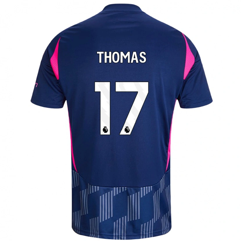 Danxen Mann Freya Thomas #17 Kongeblå Rosa Bortetrøye Drakt Trøye 2024/25 Skjorter T-Skjorte