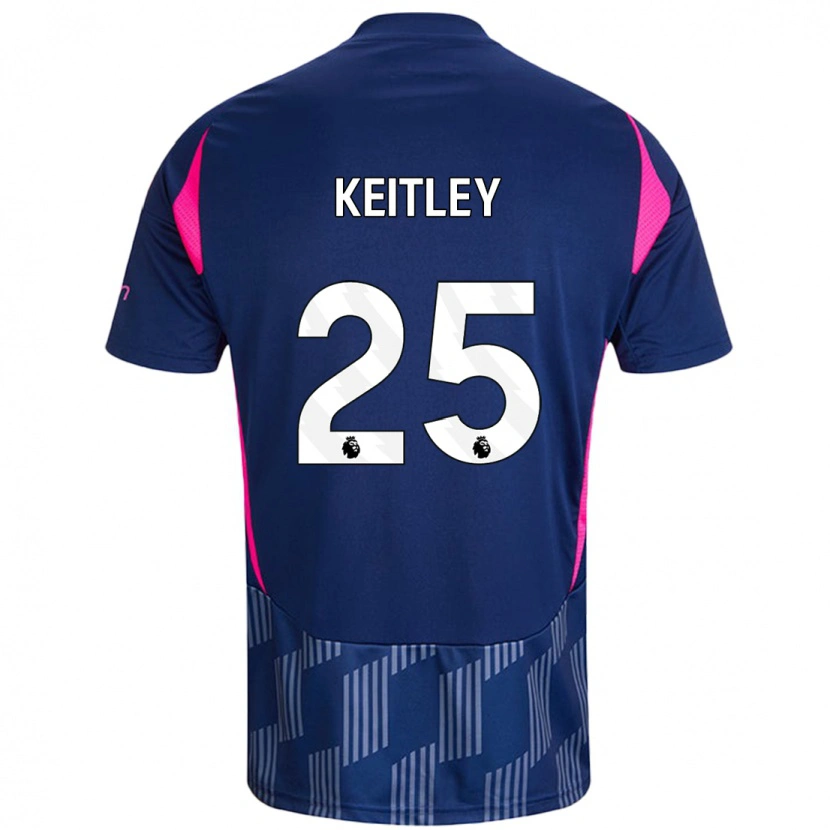 Danxen Mann Alice Keitley #25 Kongeblå Rosa Bortetrøye Drakt Trøye 2024/25 Skjorter T-Skjorte