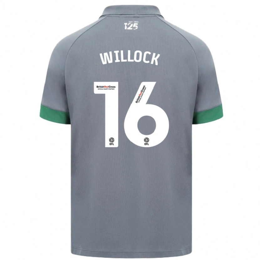 Danxen Mann Chris Willock #16 Mørkegrå Bortetrøye Drakt Trøye 2024/25 Skjorter T-Skjorte