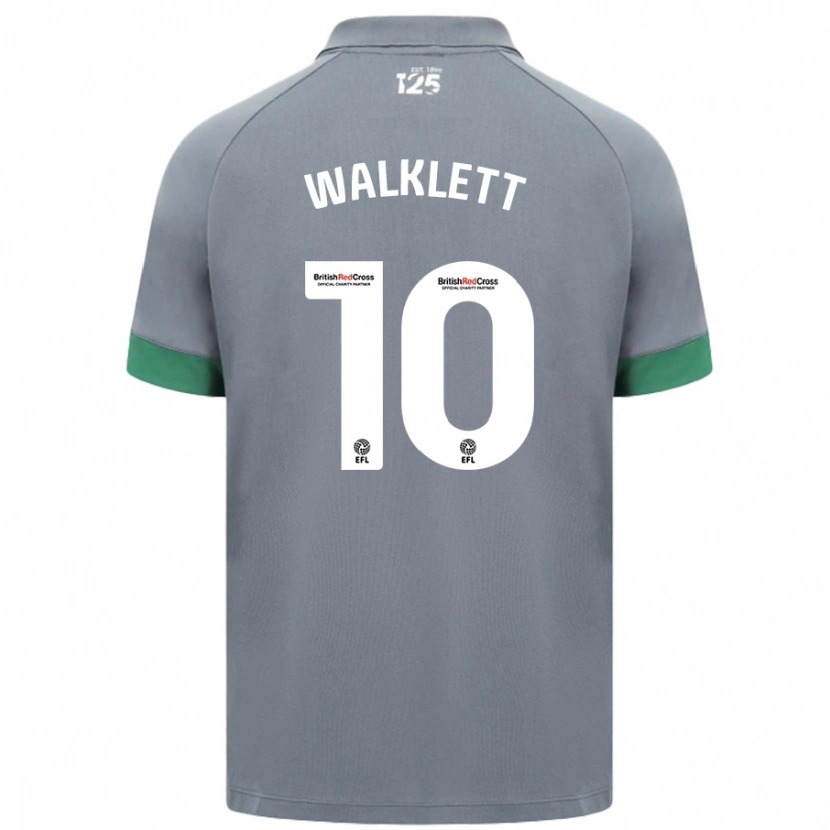 Danxen Mann Kerry Walklett #10 Mørkegrå Bortetrøye Drakt Trøye 2024/25 Skjorter T-Skjorte