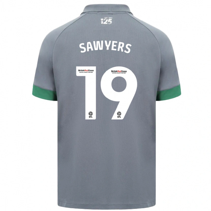 Danxen Mann Romaine Sawyers #19 Mørkegrå Bortetrøye Drakt Trøye 2024/25 Skjorter T-Skjorte