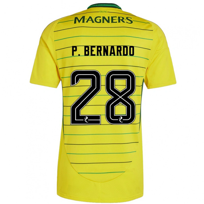 Danxen Mann Paulo Bernardo #28 Gul Bortetrøye Drakt Trøye 2024/25 Skjorter T-Skjorte