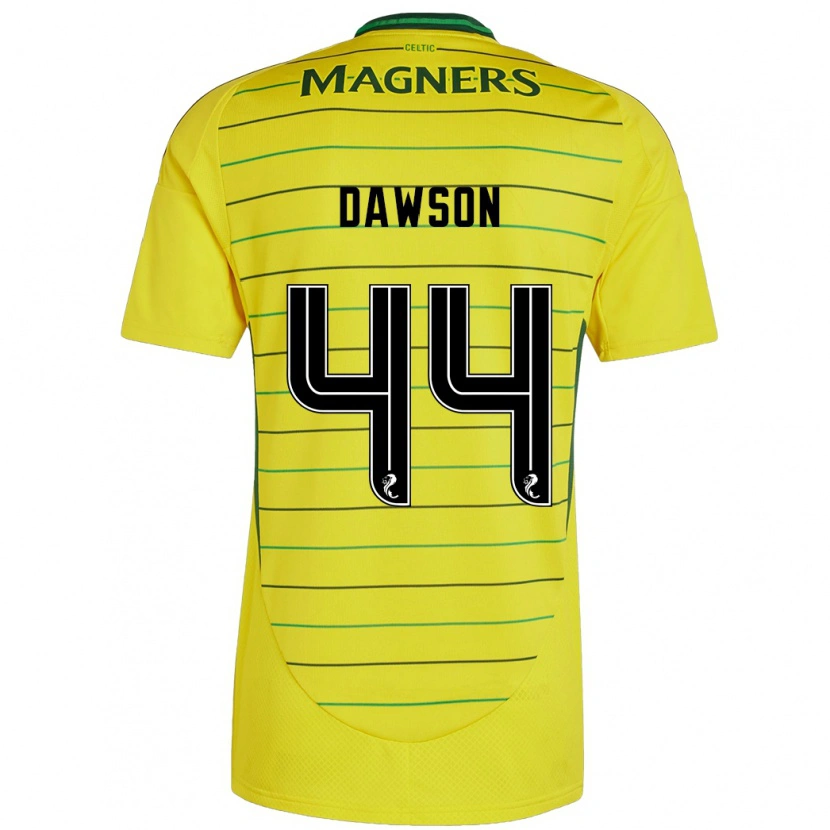 Danxen Mann Joey Dawson #44 Gul Bortetrøye Drakt Trøye 2024/25 Skjorter T-Skjorte