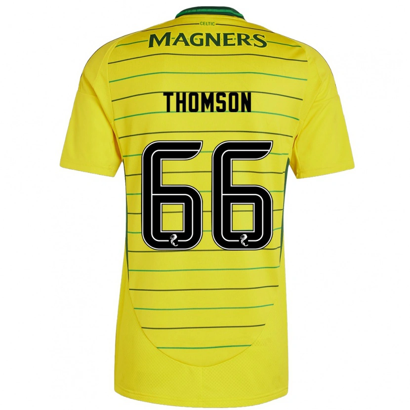 Danxen Mann Corey Thomson #66 Gul Bortetrøye Drakt Trøye 2024/25 Skjorter T-Skjorte