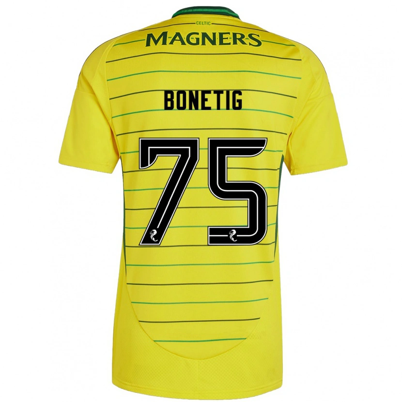 Danxen Mann Liam Bonetig #75 Gul Bortetrøye Drakt Trøye 2024/25 Skjorter T-Skjorte