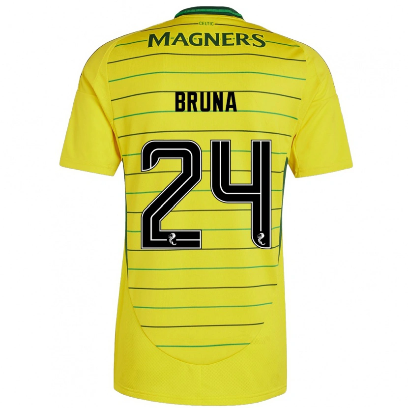 Danxen Mann Bruna Lourenço #24 Gul Bortetrøye Drakt Trøye 2024/25 Skjorter T-Skjorte