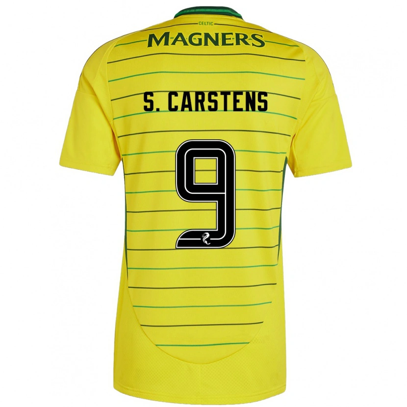 Danxen Mann Signe Carstens #9 Gul Bortetrøye Drakt Trøye 2024/25 Skjorter T-Skjorte