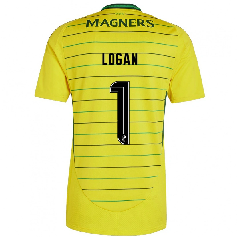Danxen Mann Chloe Logan #1 Gul Bortetrøye Drakt Trøye 2024/25 Skjorter T-Skjorte