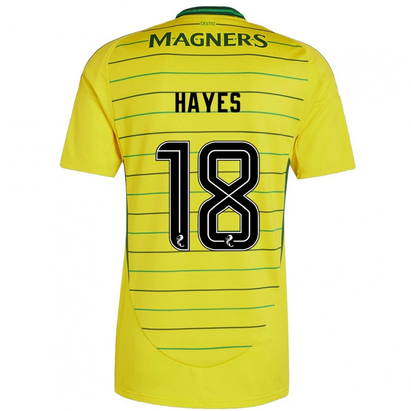 Danxen Mann Caitlin Hayes #18 Gul Bortetrøye Drakt Trøye 2024/25 Skjorter T-Skjorte