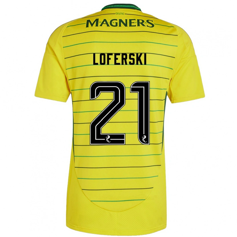Danxen Mann Kit Loferski #21 Gul Bortetrøye Drakt Trøye 2024/25 Skjorter T-Skjorte