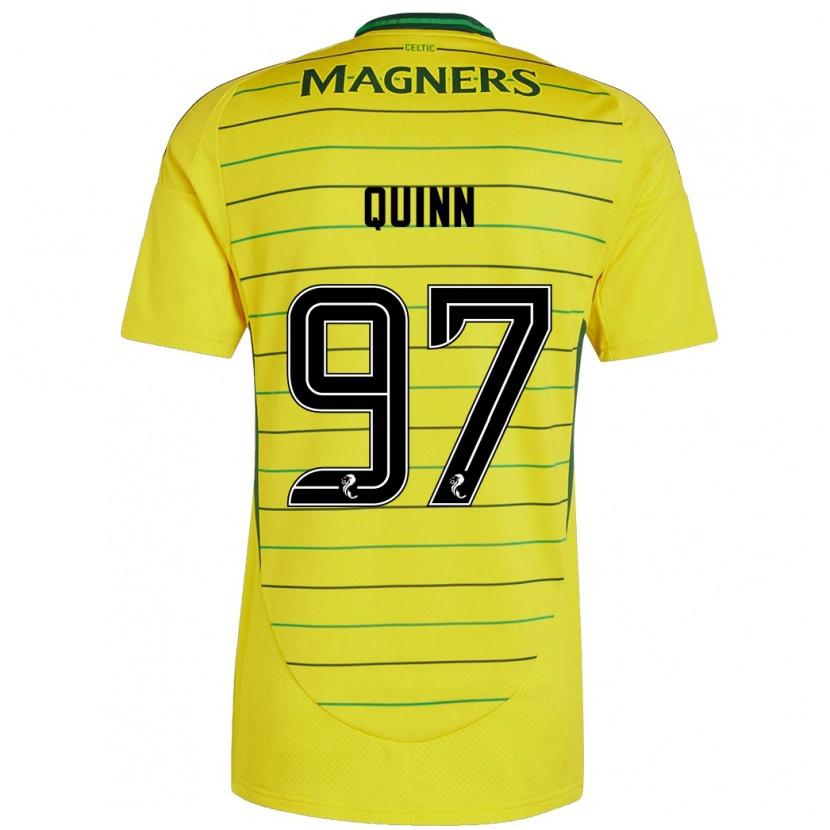 Danxen Mann Ben Quinn #97 Gul Bortetrøye Drakt Trøye 2024/25 Skjorter T-Skjorte