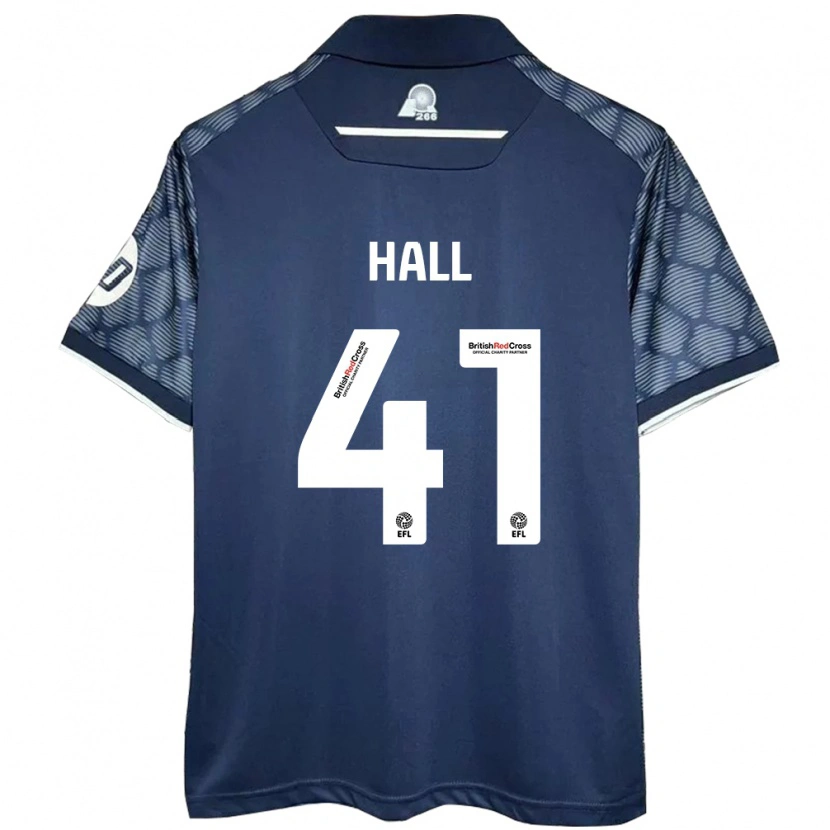 Danxen Mann Liam Hall #41 Svart Bortetrøye Drakt Trøye 2024/25 Skjorter T-Skjorte