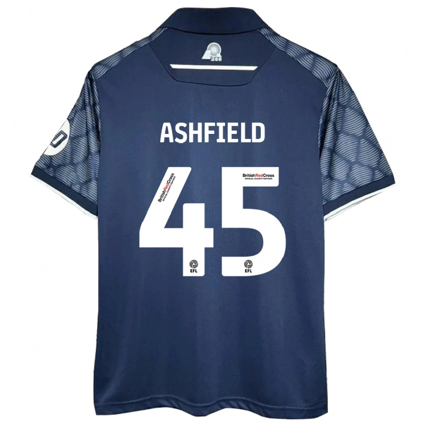 Danxen Mann Harry Ashfield #45 Svart Bortetrøye Drakt Trøye 2024/25 Skjorter T-Skjorte