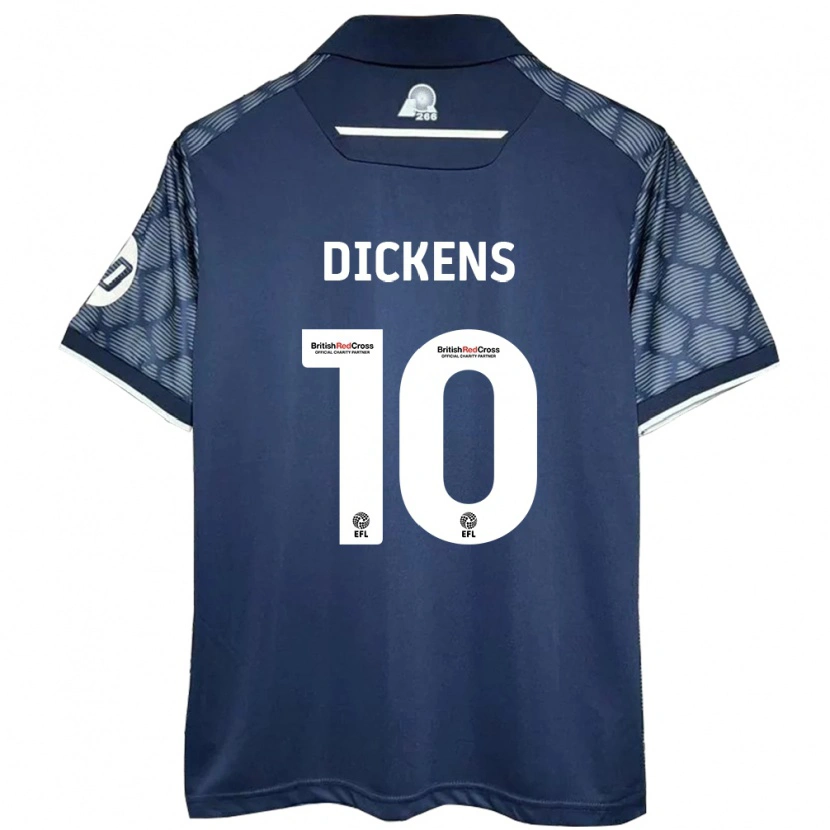 Danxen Mann Tj Dickens #10 Svart Bortetrøye Drakt Trøye 2024/25 Skjorter T-Skjorte
