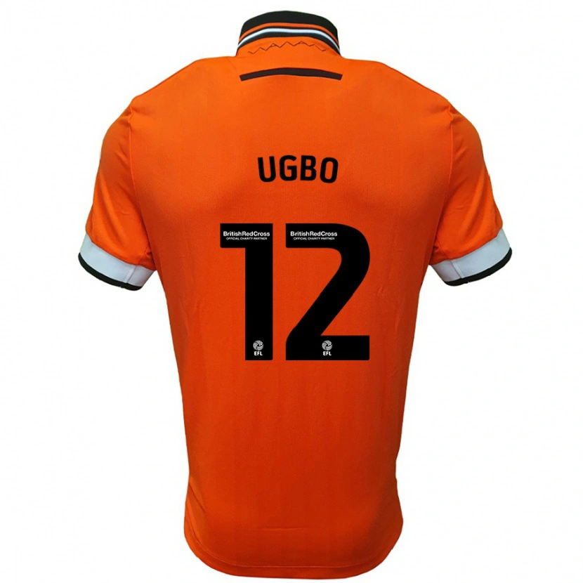 Danxen Mann Iké Ugbo #12 Oransje Hvit Bortetrøye Drakt Trøye 2024/25 Skjorter T-Skjorte