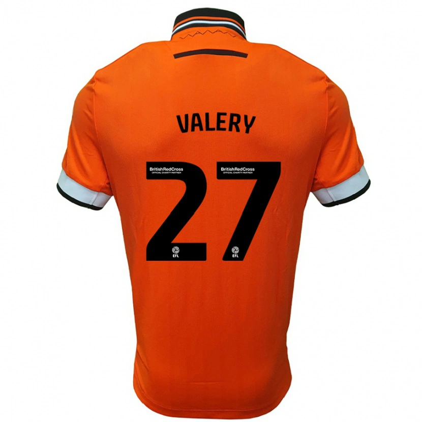 Danxen Mann Yan Valery #27 Oransje Hvit Bortetrøye Drakt Trøye 2024/25 Skjorter T-Skjorte