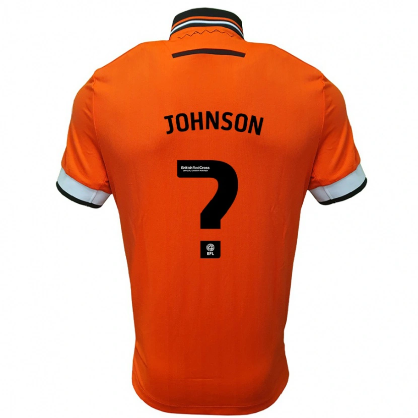 Danxen Mann Reece Johnson #0 Oransje Hvit Bortetrøye Drakt Trøye 2024/25 Skjorter T-Skjorte